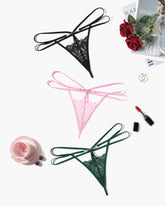 FLace Briefs Hollow Out Thong Panty